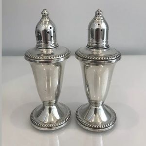 DUCHIN CREATION STERLING SALT & PEPPER SHAKERS